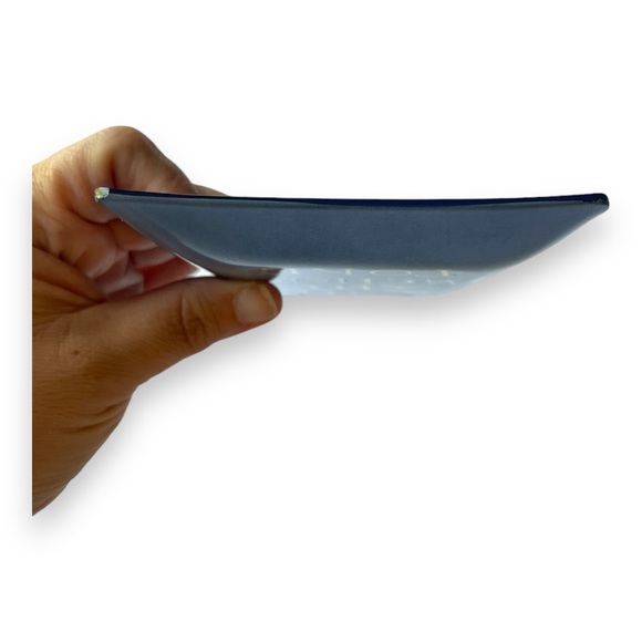 Fringe Studio Vintage Style Love Anchors Glass Tray in Navy Blue - Picture 6 of 9